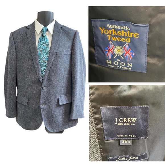 J. Crew Other - J Crew Navy Blue Herringbone Ludlow Blazer